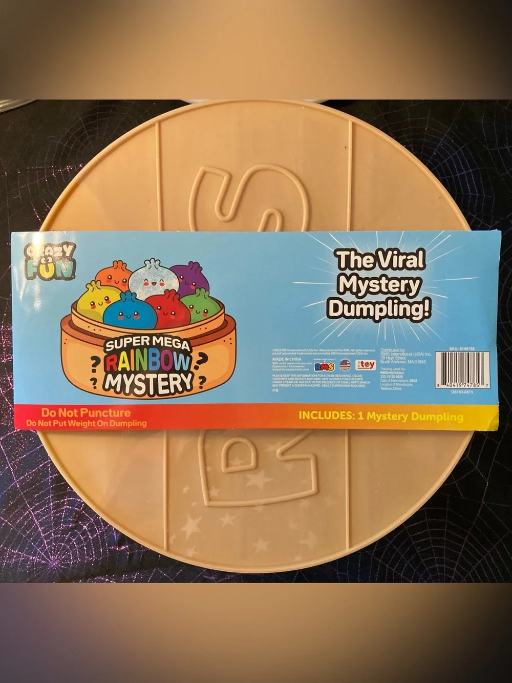 Unopened 12in Super Mega Rainbow Mystery Squishy Bun Dumpling